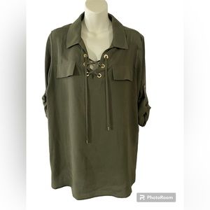 Calvin Klein tunic style blouse. EUC. Size large